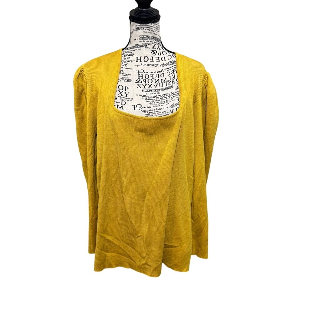Ashley Stewart Golden Yellow‎ Blouse